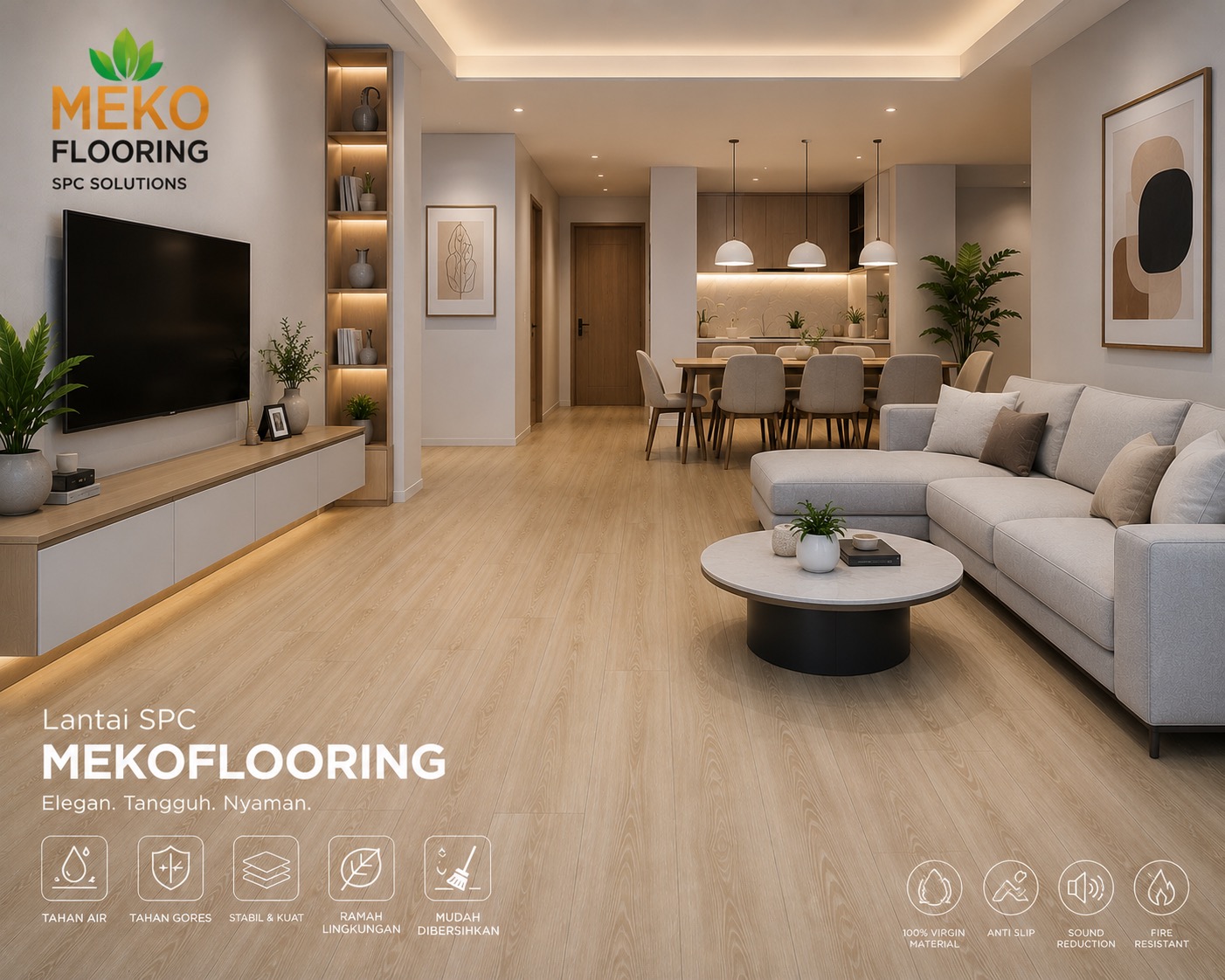 Alasan SPC Meko Flooring Cocok untuk Berbagai Konsep Interior Rumah